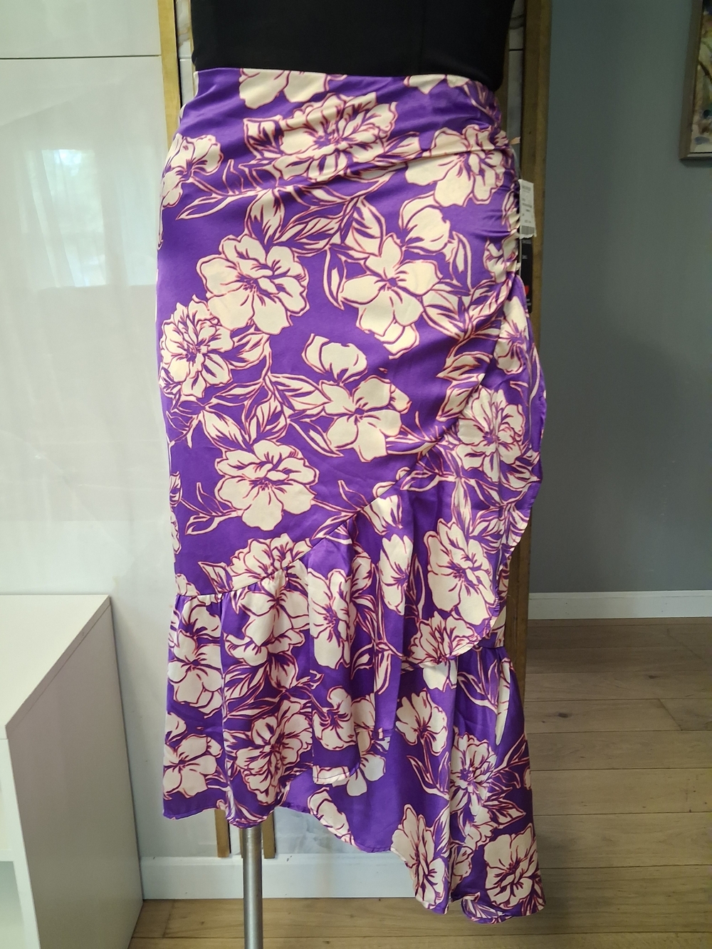 Fun & Flirt Purple Floral Swim Sarong Wrap